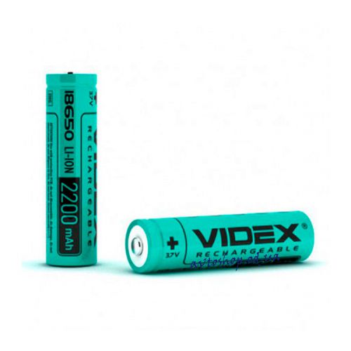 Акумулятори Videx Li-Ion 18650 без защиты 2200mAh 3.7V