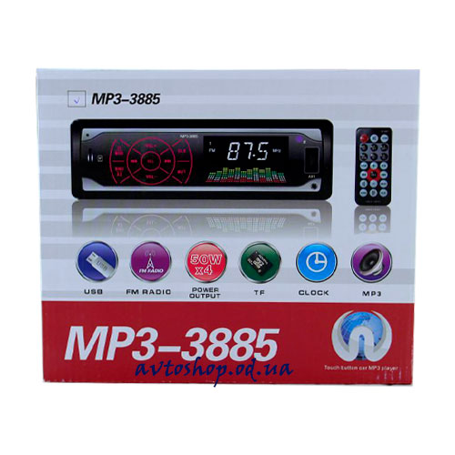 Автомагнітола MP3 3885 сенсорні кнопки
