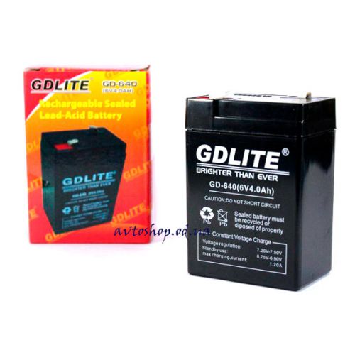 Аккумулятор GDLITE 640 6V 4.0mAh