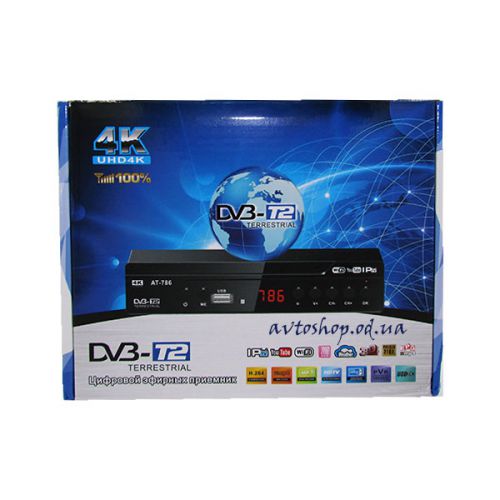 Цифровий ефірний DVB T2 приймач AT-786 Wi-Fi
