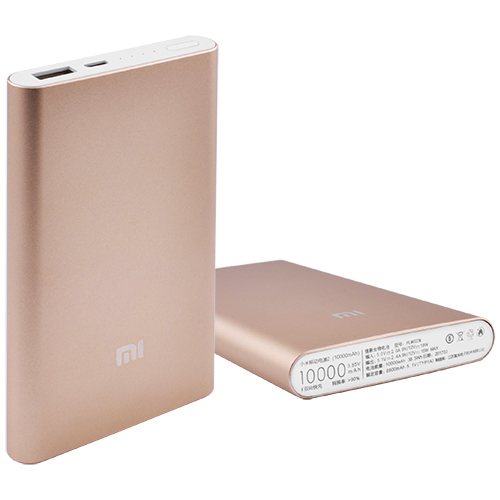 Power Bank MI Slim 10000mAh USB(2A), индикатор заряда -137 (4500mAh)