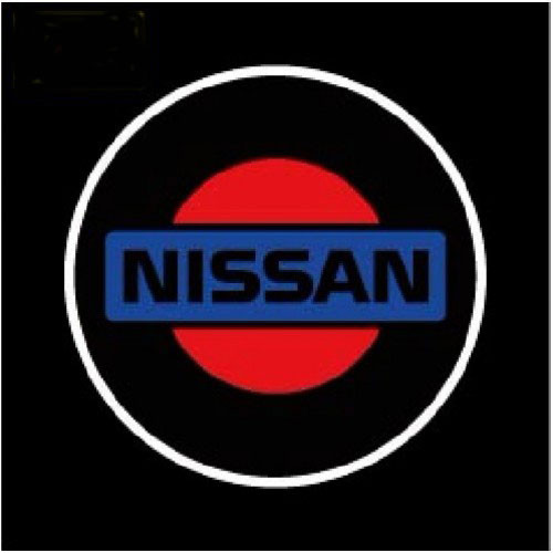 Дверной логотип LED LOGO 070 NISSAN, светодиодный логотип, Лазерная проекция