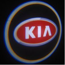 Дверной логотип LED LOGO 100 KIA, Светодиодная подсветка на двери с логотипом, Лазерная проекция