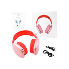 Бездротова bluetooth гарнітура, навушники Apl Air Max P9, рожевий металік