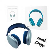 Бездротова bluetooth гарнітура, навушники Apl Air Max P9, синій металік