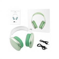 Бездротова bluetooth гарнітура, навушники Apl Air Max P9, зелений металік