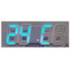 Настільний електронний годинник LY 1089 з термометром синій