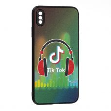 Накладка Fashion Mix Apple iPhone Xs Max, Neon TikTok