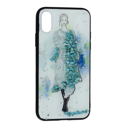 Накладка Glam Girls Apple iPhone X / Xs, Green