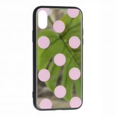 Накладка Glass Case Balls Apple iPhone X / Xs, Pink