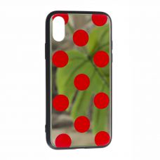 Накладка Glass Case Balls Apple iPhone X / Xs, Red