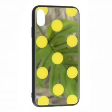 Накладка Glass Case Balls Apple iPhone Xs Max, Yellow