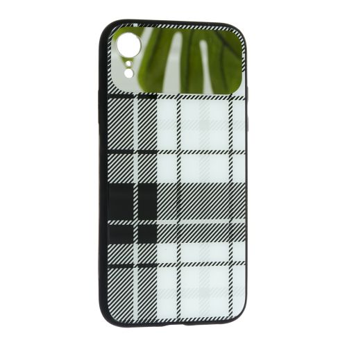 Накладка Glass Case Burberry Mirror Apple iPhone Xr, White