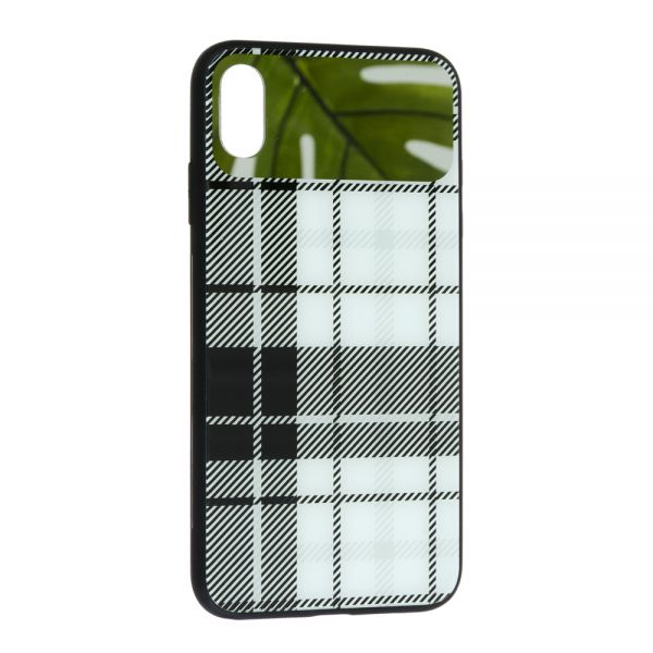 Glass Case Burberry Mirror Apple iPhone Xs Max White