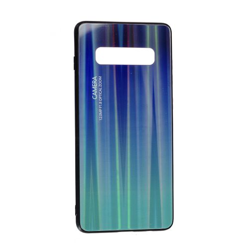 Накладка Glass Case Gradient Samsung S10 Plus, Green