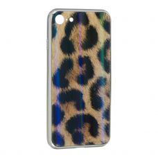 Накладка Glass Case Leopard Apple iPhone 7 / 8 / SE 2, Brown