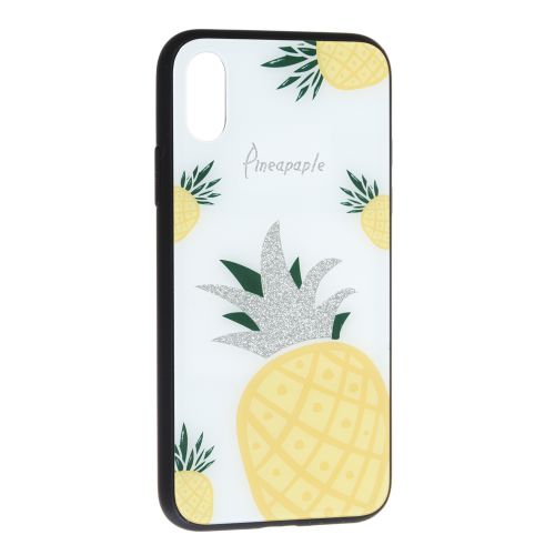 Накладка Glass Case Pineapple Apple iPhone Xs Max, Pineapple