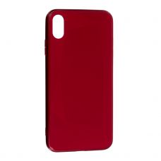 Накладка Glass Case Ромб Apple iPhone Xs Max, Red