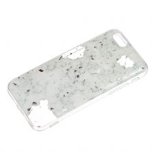 Накладка Glue Case Мармур Метал Apple iPhone 6/6s, White