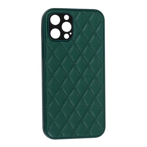 Накладка шкіра люкс 2021 Apple iPhone 12 Pro, Green