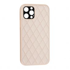 Накладка шкіра люкс 2021 Apple iPhone 12 Pro, Pink