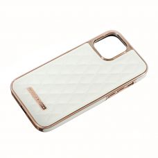 Накладка Puloka Leather Case Apple iPhone 12 Pro Max, White