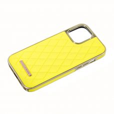Накладка Puloka Leather Case Apple iPhone 12 Pro Max, Yellow