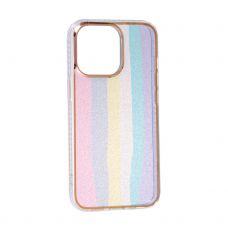 Накладка Rainbow Apple iPhone 13 Pro, Pink