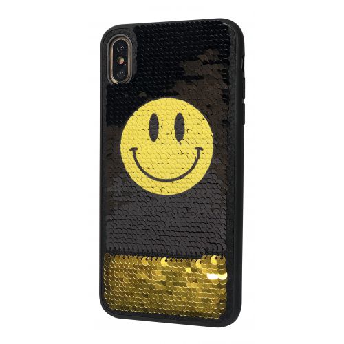 Накладка Sequins c пайетками Apple iPhone 7 / 8 / SE 2, Smile