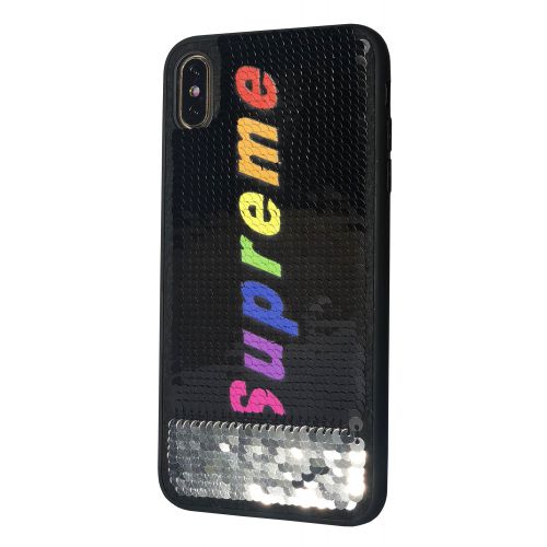 Накладка Sequins c пайетками Apple iPhone 7 / 8 / SE 2, Supreme