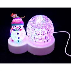 Диско-куля у вигляді нічника сніговика Christmas Light