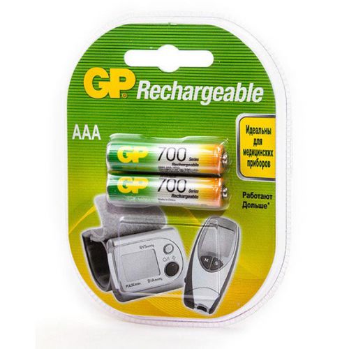Аккумуляторы GP - Rechargeabl AAA HR03 Ni-MH 700mAh 1.2V