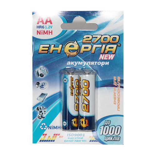 Аккумуляторы Энергия АА HR6 Ni-MH 2700mAh 1.2V