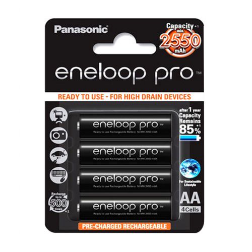 Аккумуляторы Panasonic — Eneloop Pro АА HR6 Ni-MH 2450mAh 1.2V