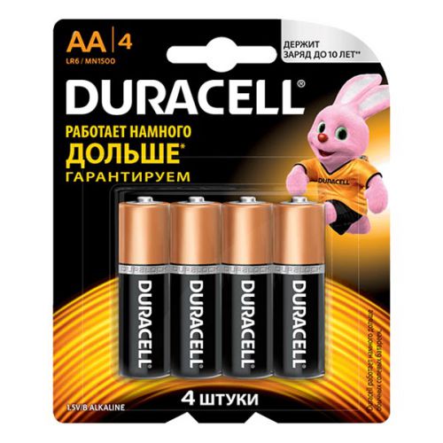 Батарейки Duracell - Basic АА LR6 1.5V 4шт.
