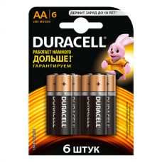 Батарейки Duracell - Basic АА LR6 1.5V 6шт.