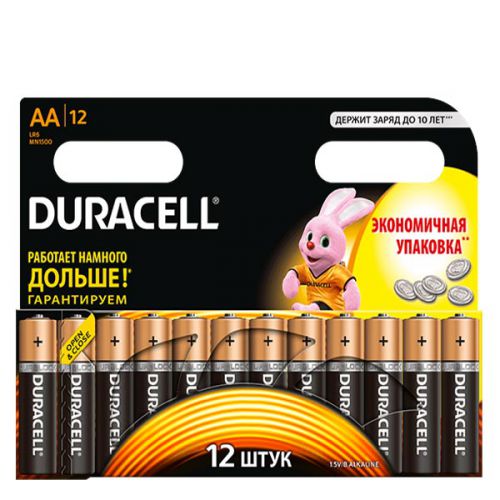 Батарейки Duracell - Basic АА LR6 1.5V 12шт
