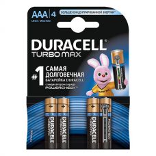 Батарейки Duracell - Turbo Max ААА LR03 1.5V 4шт.