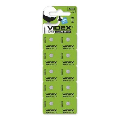Батарейки Videx - Alkaline Battery AG0 LR521 1.5V