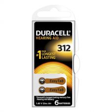 Повітряно-цинкові батарейки 312 - duracell hearing aid 6/60/600шт