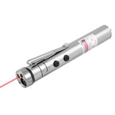 Ліхтар Брелок 1611-Ultra-glow+UV(ультрафіолет), лінза, лазер, затискач, 1xAA