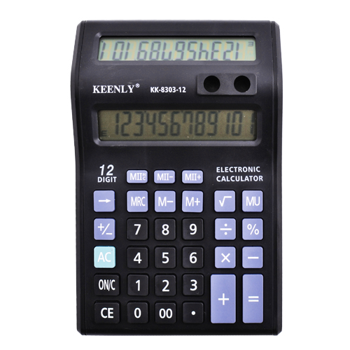 Калькулятор Кeenly KK-8303-12, 2 дисплея, подст для ручек