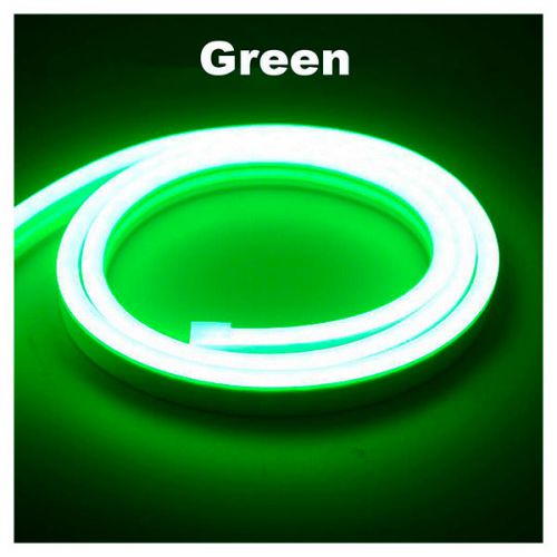 Силиконовая LED лента NEON Зеленая 5M Green 12V