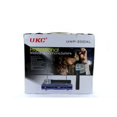 Мікрофон бездротовий UKC DM UWP-200 XL / професійний / База + 2 мікрофони