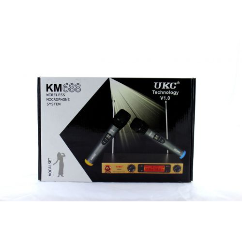 Мікрофон DM UKC-688 / професійна радіосистема з двома бездротовими мікрофонами