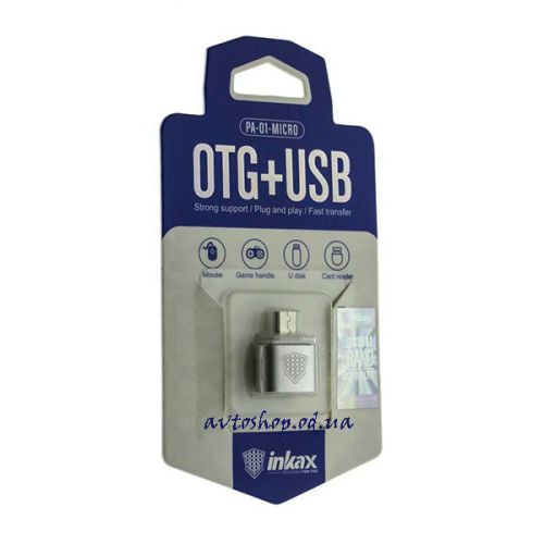 Адаптер OTG Inkax PA-01 USB / micro-USB 