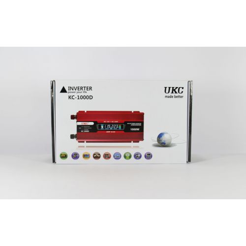 Перетворювач струму AC/DC UKC 1000W KC-1000D з LCD дисплеєм