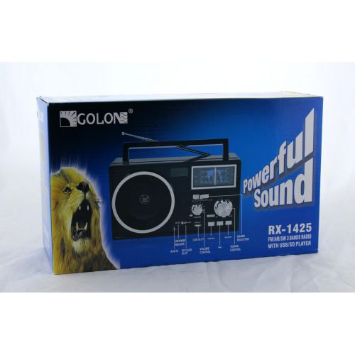 Радіоприймач Golon RX 1425 портативна колонка USB /SD / MP3 / FM