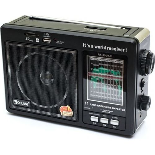 Радіоприймач Golon RX 99 UAR портативна колонка USB /SD / MP3 / FM