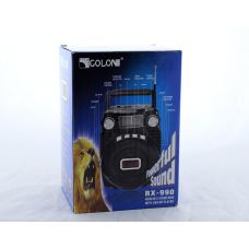 Радіоприймач Golon RX 990 портативна колонка, Бумбокс у формі валізи USB /SD / MP3 / FM